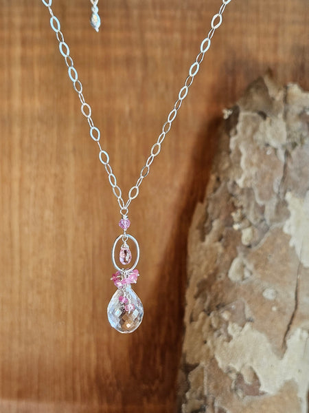 Limited Edition Morganite, Pink Tourmaline, Pink Topaz & Rose Sapphire Necklace