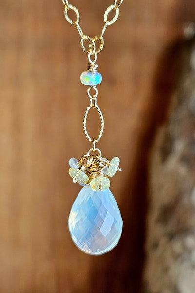 GF) Mexican & Ethiopian Opal Necklace  NWH4326G