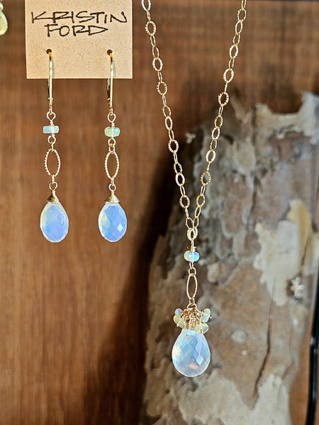 GF) Mexican & Ethiopian Opal Earrings EWH4326G
