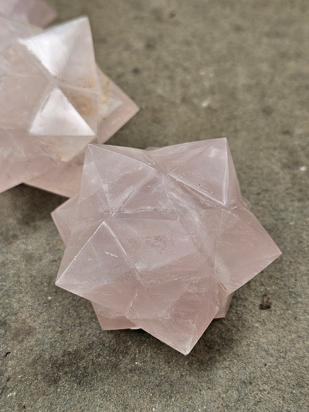Rose Quartz Sacred Geometry Star
