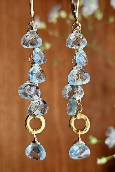 GF) One of a Kind Santa Maria Aquamarine Necklace & Earrings