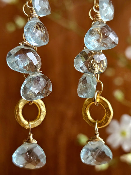 GF) One of a Kind Santa Maria Aquamarine Necklace & Earrings