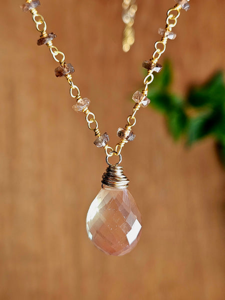 GF) Oregon Sunstone & Andalusite Necklace  NBR3526G