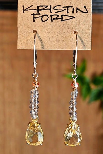 GF) Citrine & Andalusite Necklace  NBR3626G