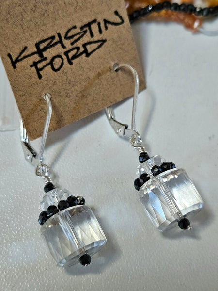 Clear Quartz & Hematite Earrings  EWH6826