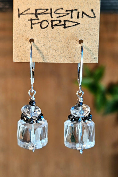 Clear Quartz & Hematite Earrings  EWH6826