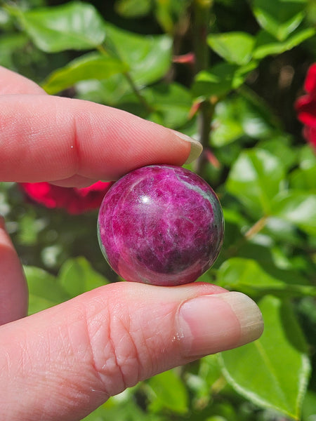 Ruby Zoisite Spheres