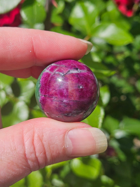 Ruby Zoisite Spheres