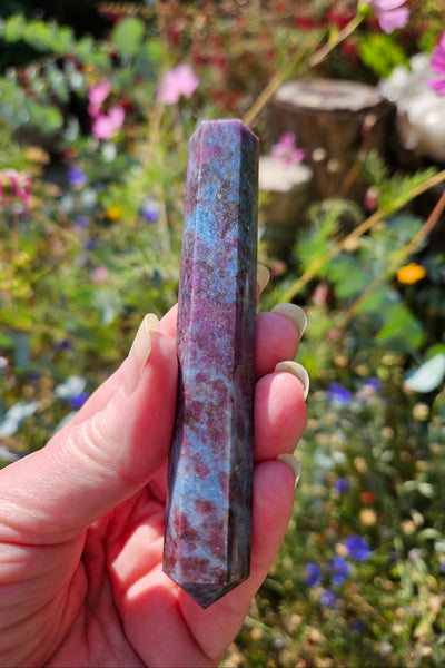 Ruby Kyanite Double Terminated Wand