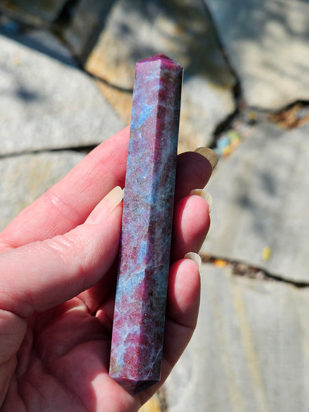 Ruby Kyanite Double Terminated Wand