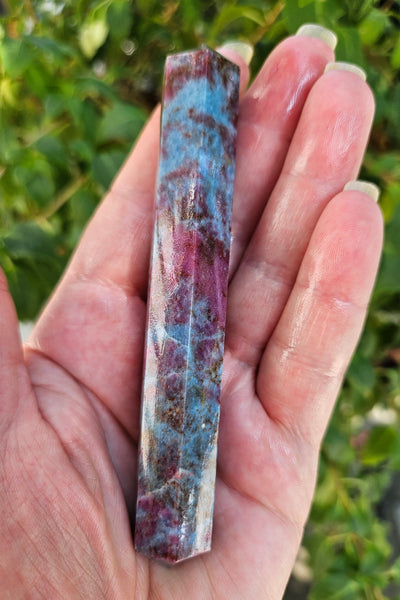 Ruby Kyanite Double Terminated Wand