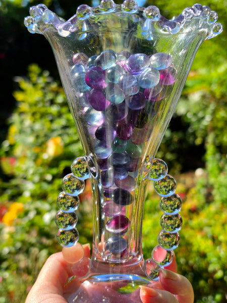 One Pound Bag of Rainbow Fluorite Pebbles