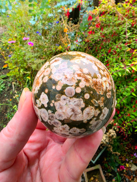 Russian Flower Jasper Sphere