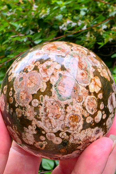 Russian Flower Jasper Sphere