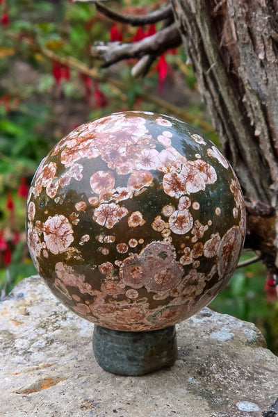 Russian Flower Jasper Sphere