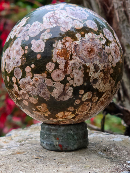 Russian Flower Jasper Sphere
