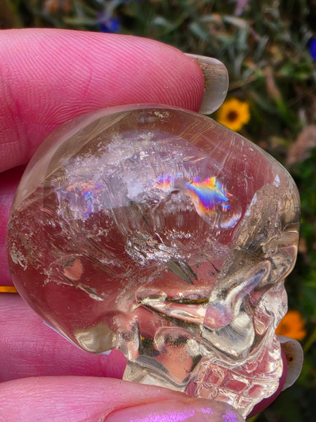 Lemon Quartz Skull — One of a Kind