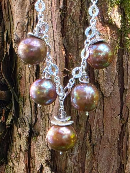 Chocolate Pearl Necklace  NBR1326