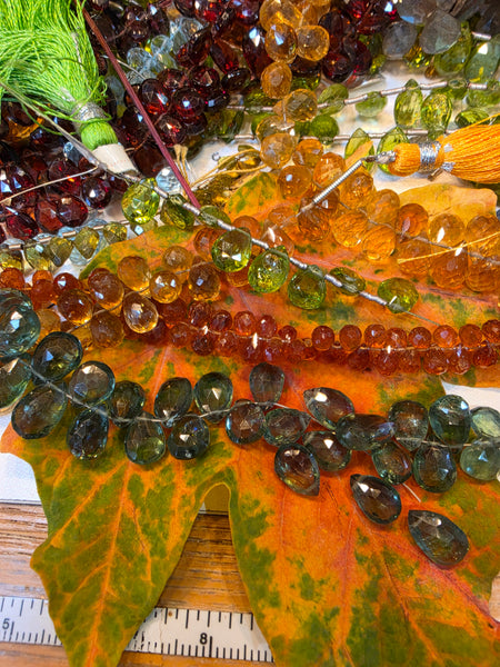 Green Apatite, Citrine, Hessonite & Peridot Earrings  EWH7426G