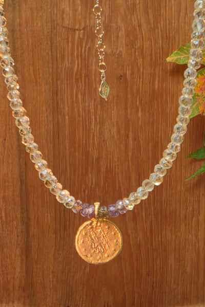GF) Citrine & Sunset Sapphire Earrings  EBR3826G