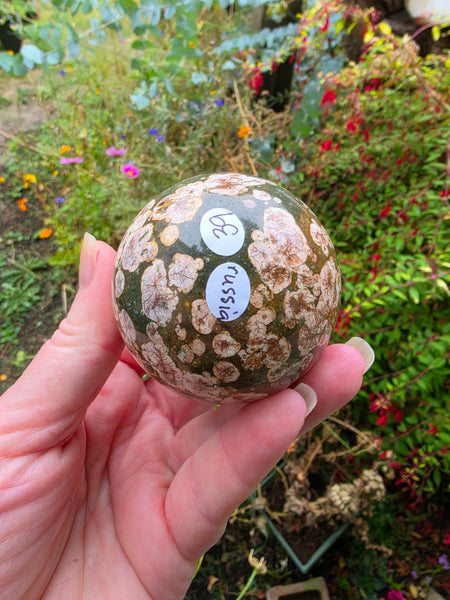 Russian Flower Jasper Sphere