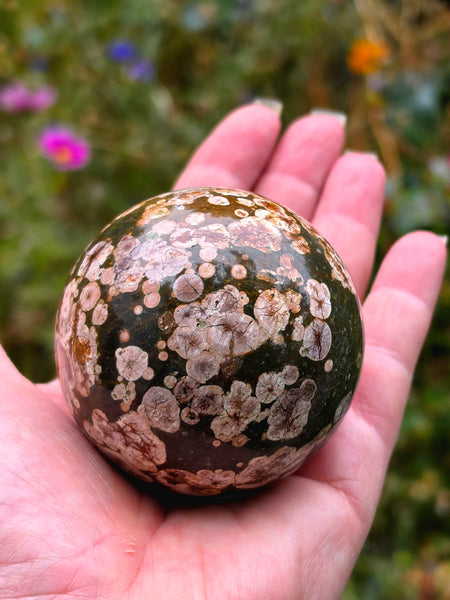 Russian Flower Jasper Sphere
