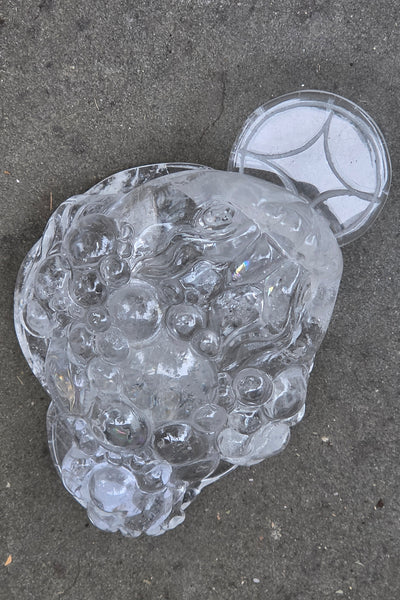 Rainbow Clear Quartz Money Toad — One of a Kind