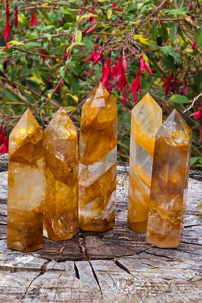 Golden Healer / Hematoid Quartz Towers