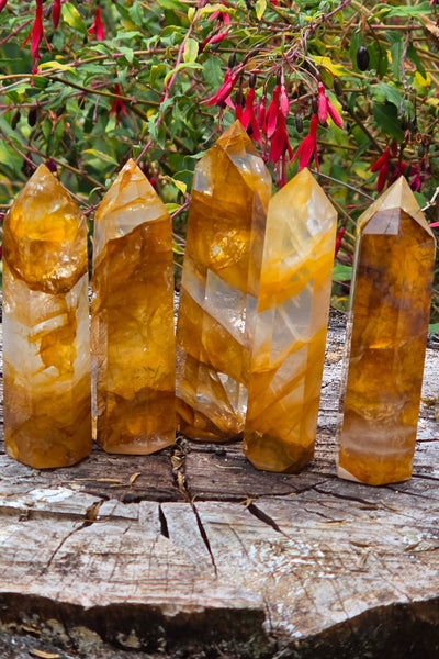 Golden Healer / Hematoid Quartz Towers