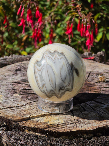Banded Calcite Sphere - One of a Kind