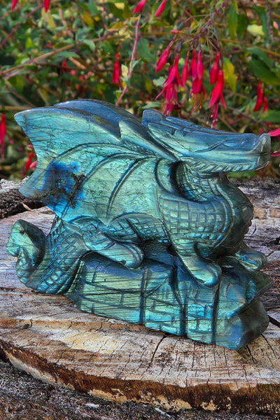 Labradorite Dragon - One of a Kind