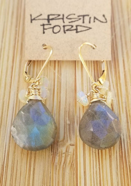 Labradorite Earrings EBK1023G