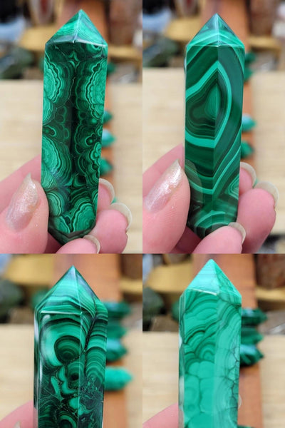 Malachite DT (Double Terminated) Wands