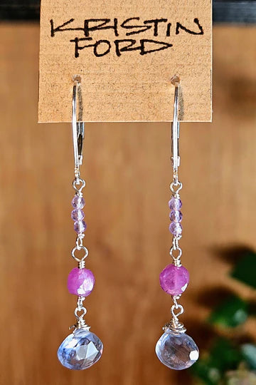 One of a Kind Amethyst & Ruby Necklace