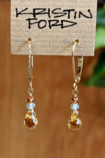 GF) Citrine & Andalusite Necklace  NBR3626G