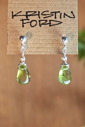 Peridot & White Topaz Necklace  NGR0726OX
