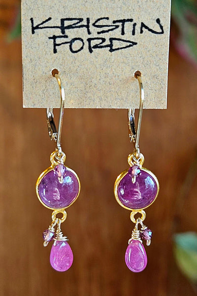 One of a KInd GF) Ruby & Amethyst Necklace