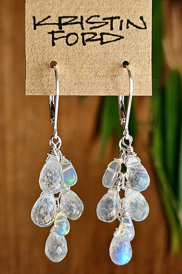 Rainbow Moonstone & Multi Color Tourmaline Necklace  NWH4926