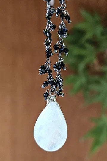 Black Tourmalinated Quartz Earrings  EBK2824