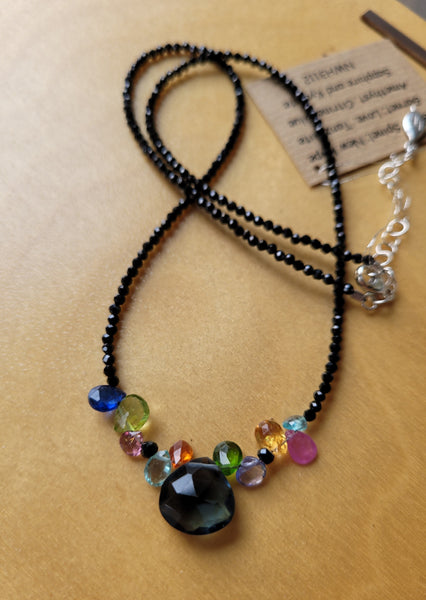 Multi Color Briolette Necklace NWH3112