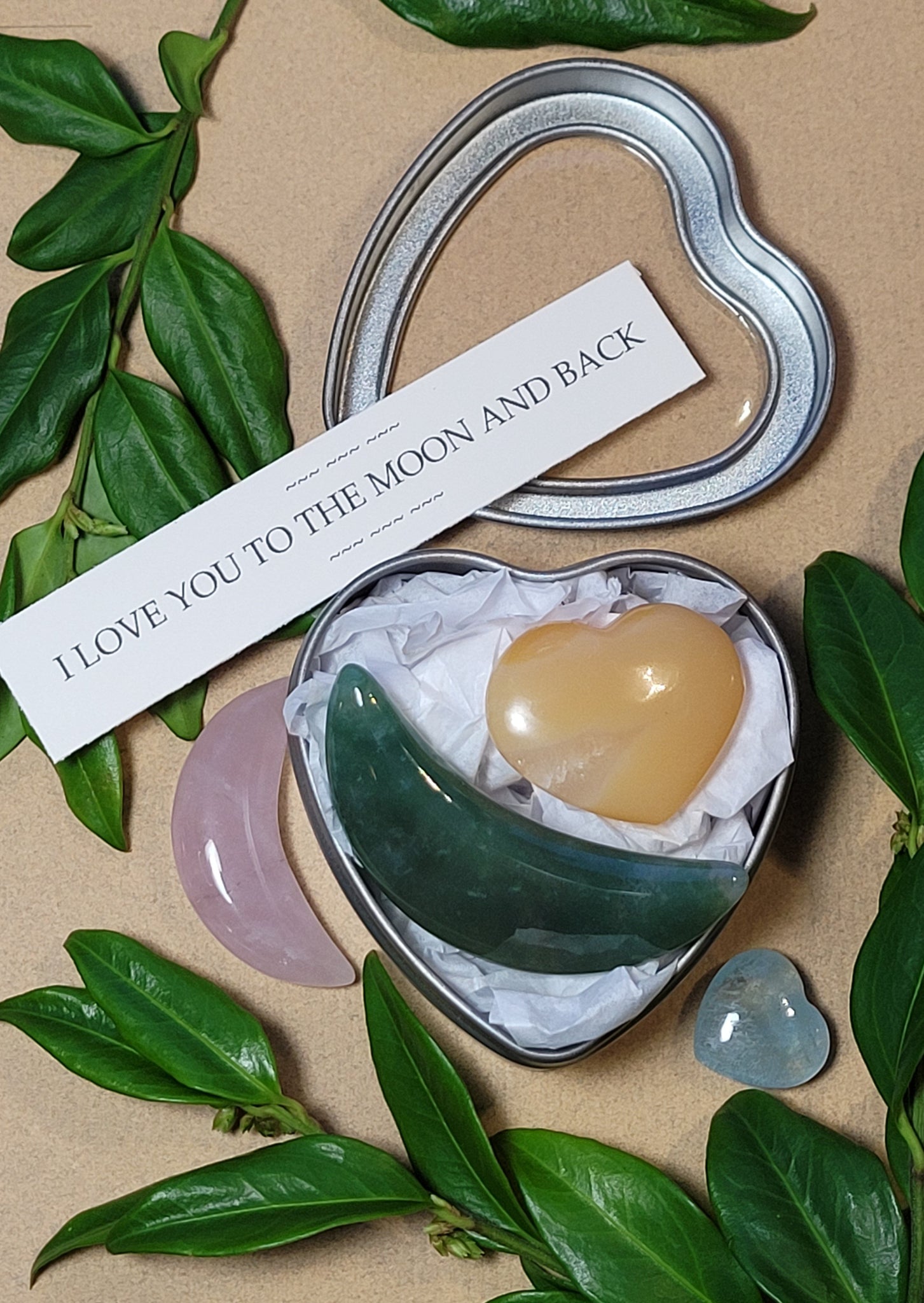 I Love You To The Moon Heart Gift Tins