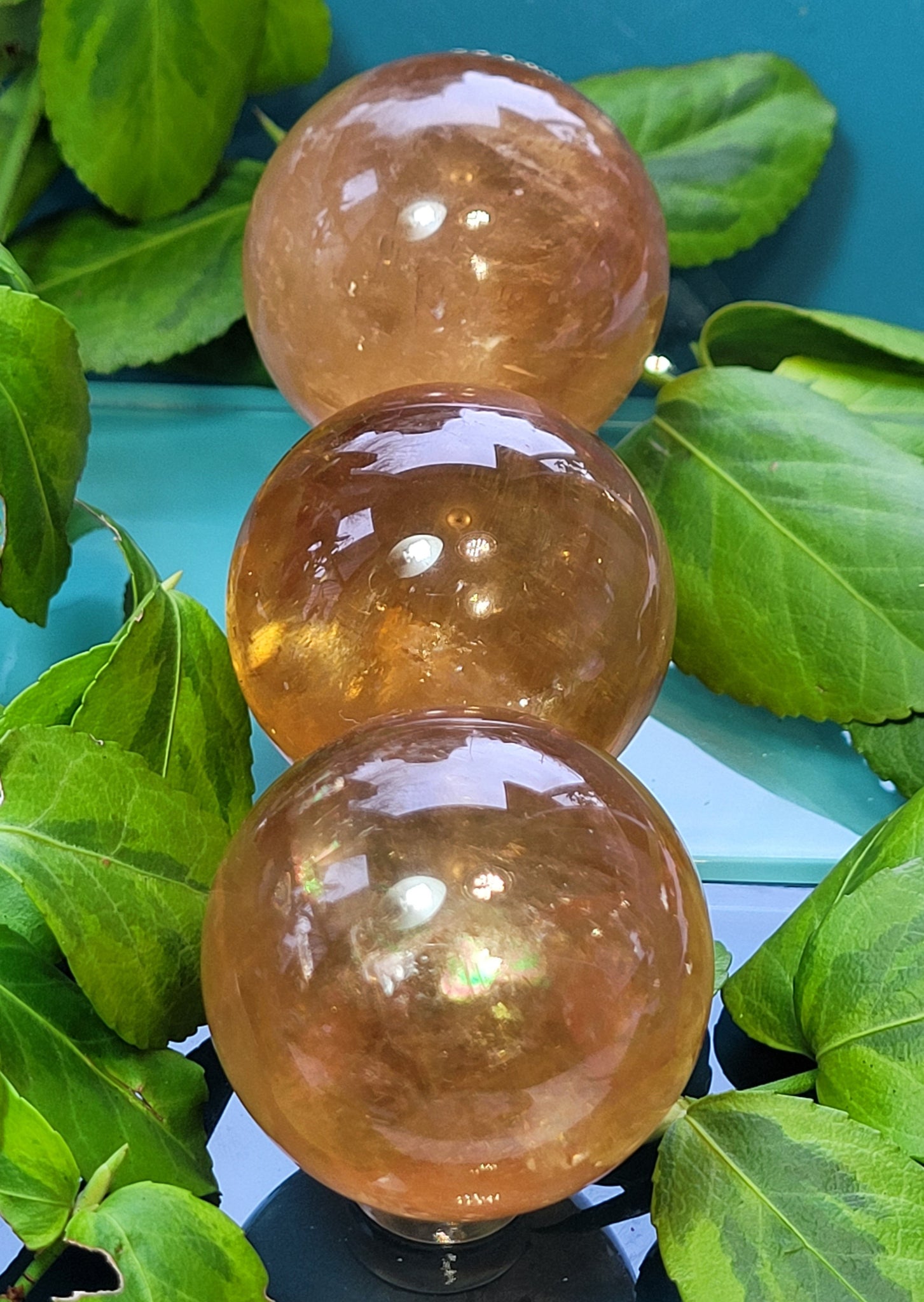 Honey Calcite Sphere