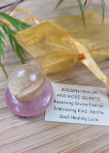 Golden Healer & Rose Quartz Gift Bundle