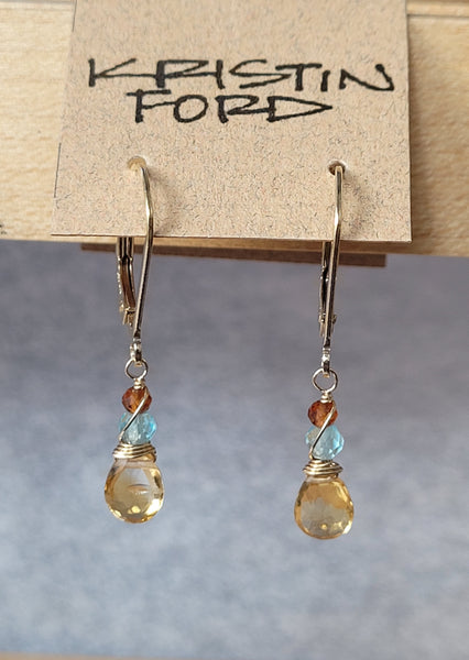 Citrine Earrings  EBR0515G