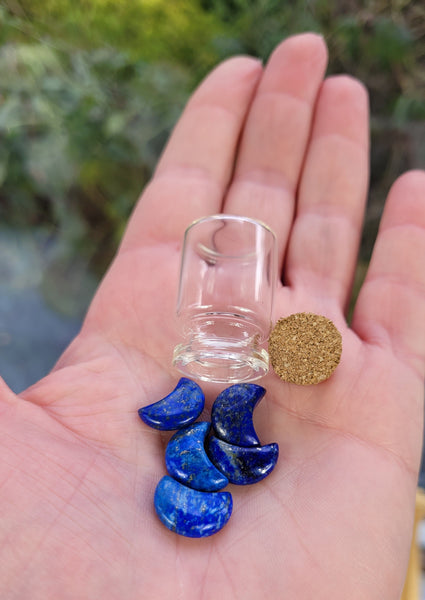 Lapis Lazuli Mini Moon Bottles