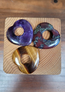 Trio of Heart Donut Sphere Stands