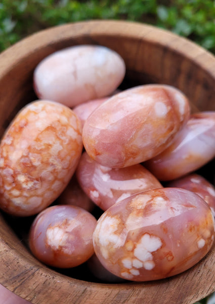 Pink Cherry Blossom Carnelian Tumbles 50% OFF SALE