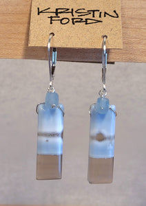 Chalcedony & Aquamarine Earrings EBL2422
