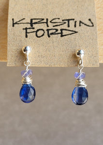 Kyanite & Tanzanite Earrings EBL0817
