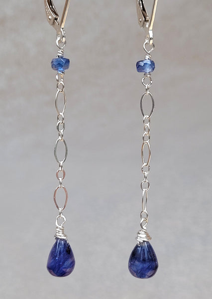 Sapphire & Kyanite Earrings EBL3623